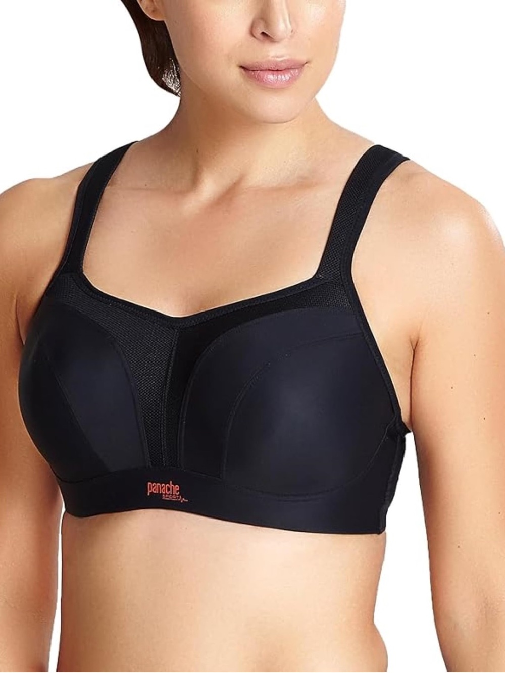Panache Power Wired Sports Bra Women’s US Size 30M Black Underwire